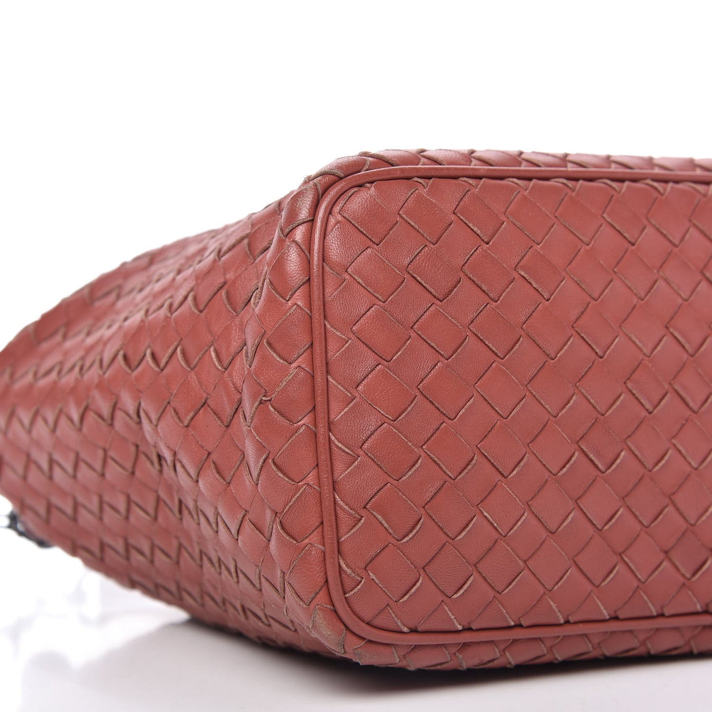 Nappa Intrecciato Small Shoulder Bag Brique