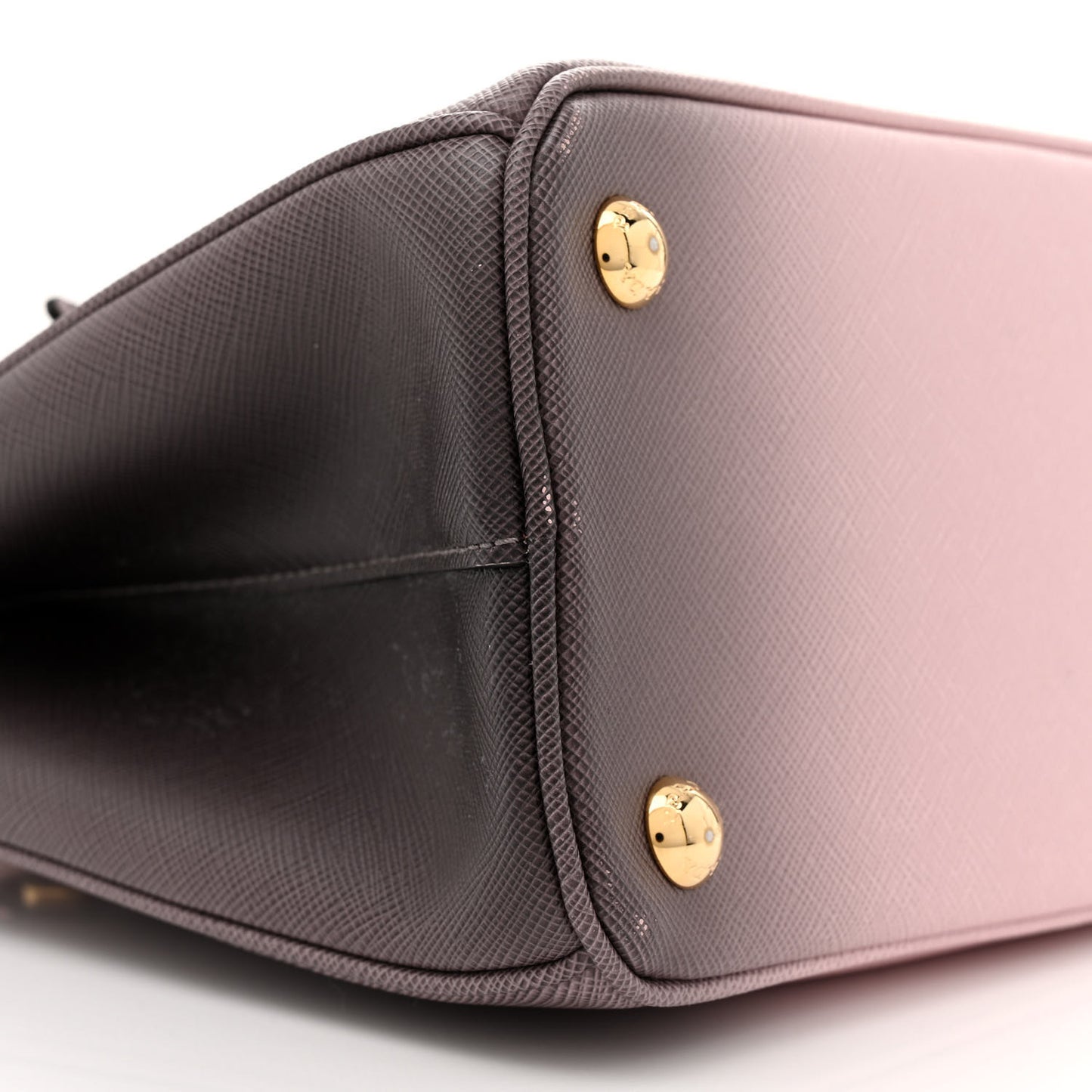 Saffiano Lux Small Galleria Double Zip Tote Gradient Alabaster Pink