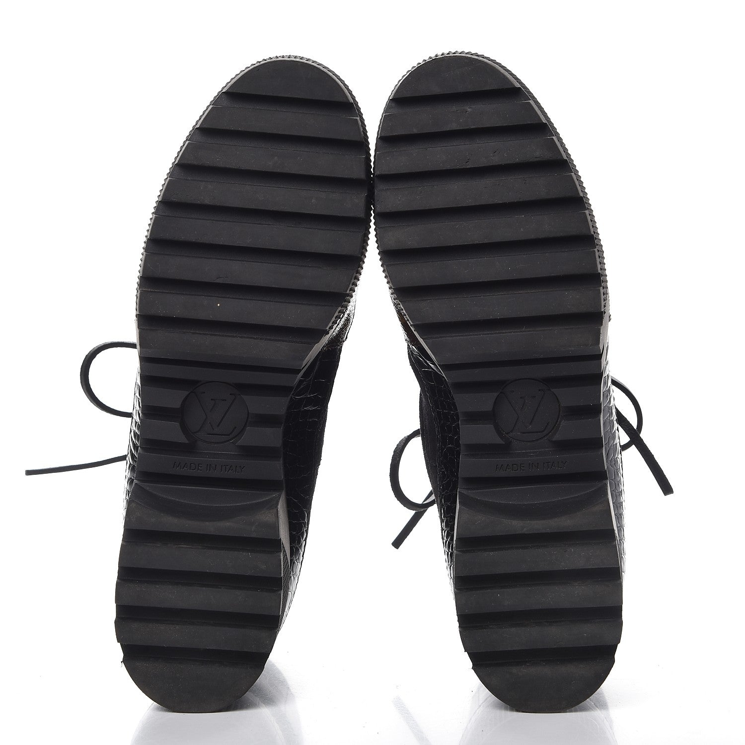 Louis Vuitton Suede Calfskin Monogram Laureate Platform Desert Boots 39 Black 5 of 8