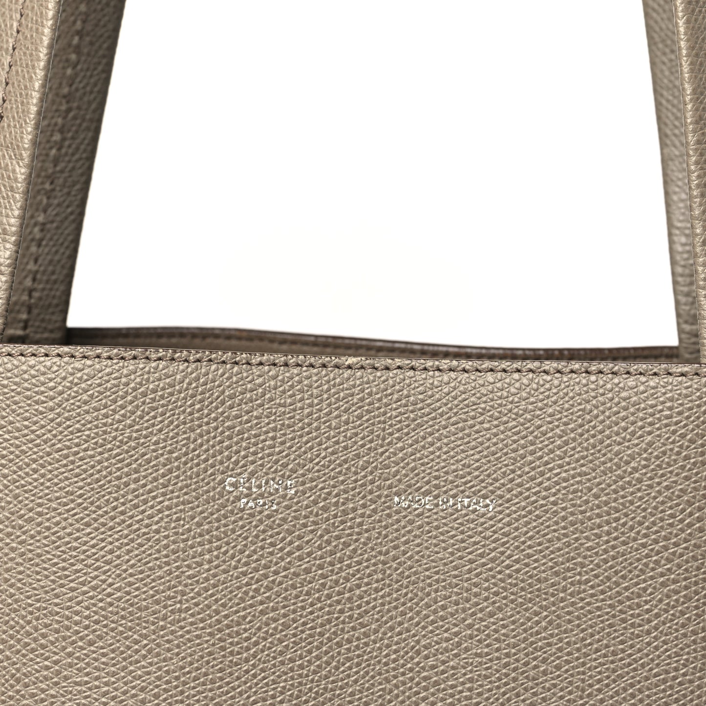 Grained Calfskin Medium Horizontal Cabas Phantom Taupe