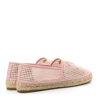 Chanel Mesh Lambskin CC Espadrilles 40 Light Pink Beige 11 of 30