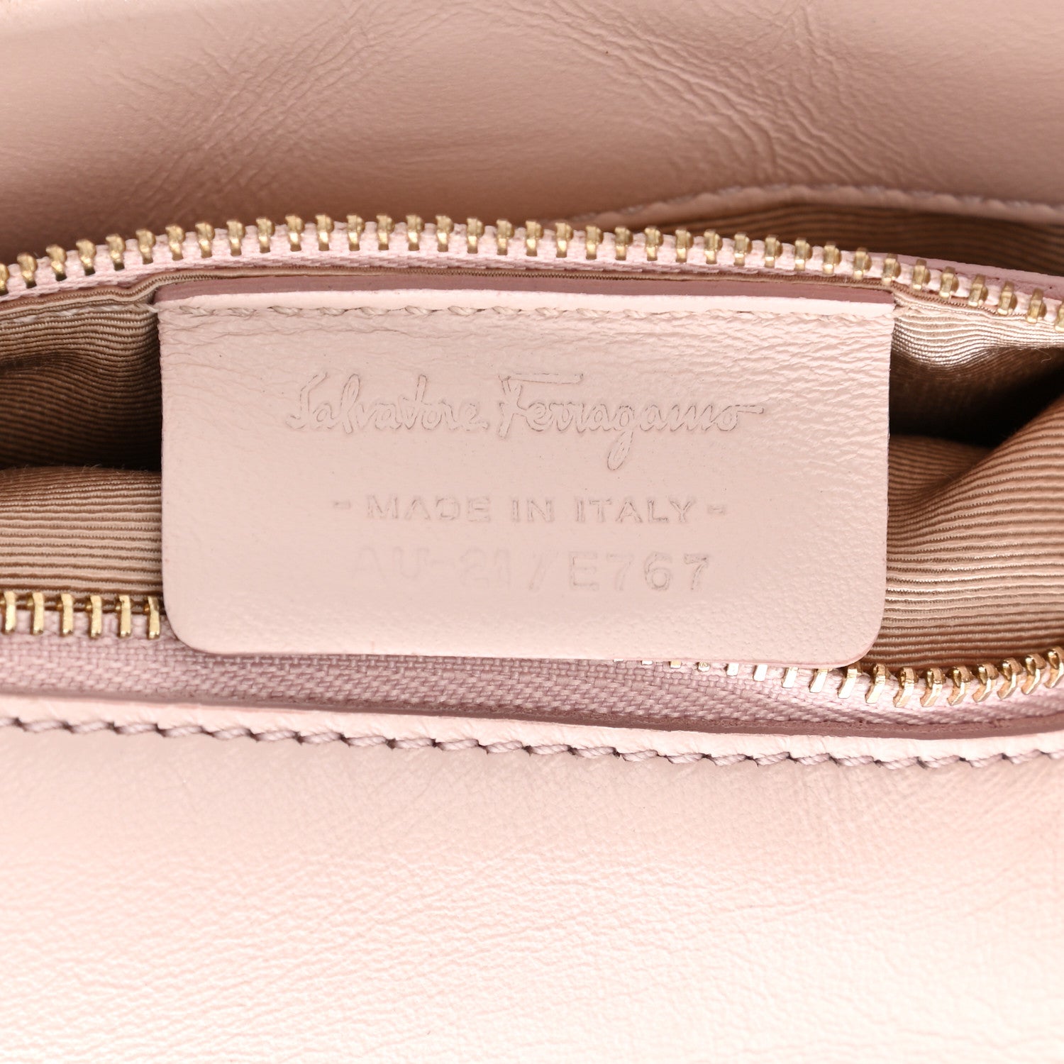 Salvatore Ferragamo Nappa Quilted Ginny Medium Crossbody Pink 7 of 12