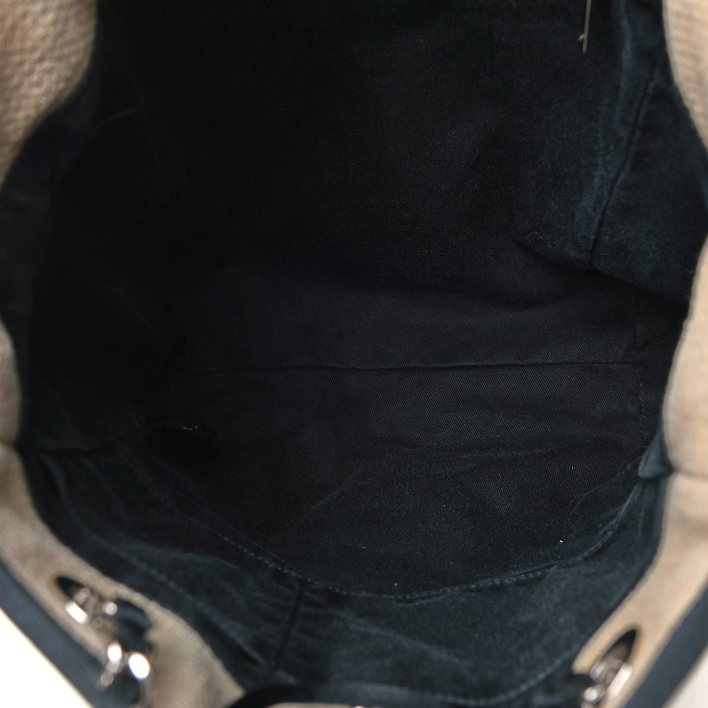 Canvas Mini Deauville Tote Beige Black