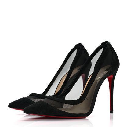 Christian Louboutin Veau Velours Rete Galativi 100 Pumps 36 Black 3 of 7