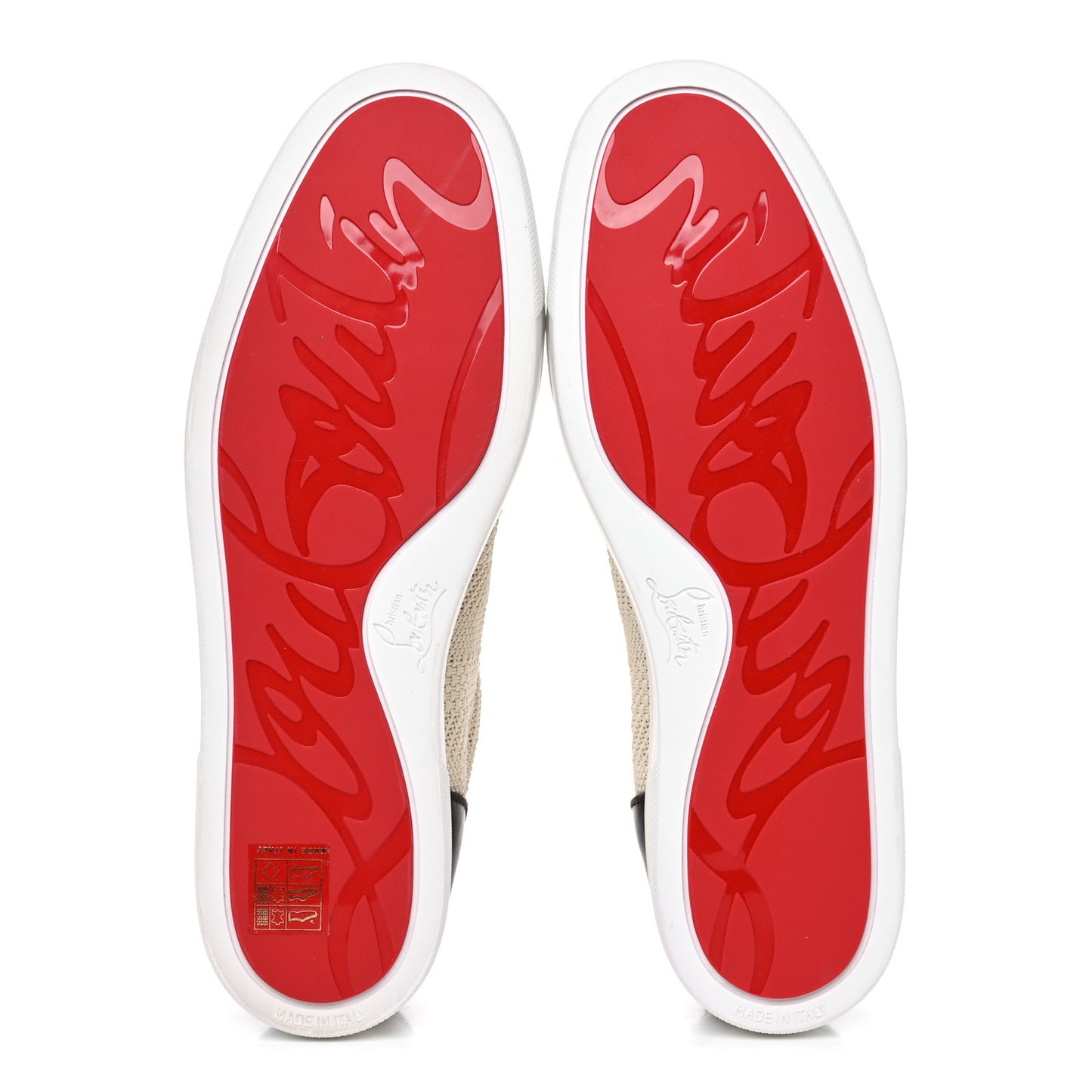 Calfskin Mens Junior Orlato Flat Sneakers 44 Natural