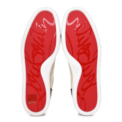 Christian Louboutin Calfskin Mens Junior Orlato Flat Sneakers 44 Natural 5 of 9