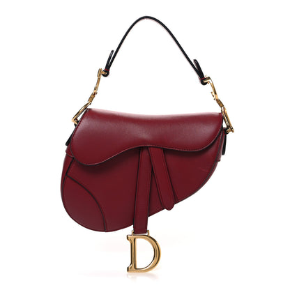 Christian Dior Calfskin Mini Saddle Bag Red 1 of 10