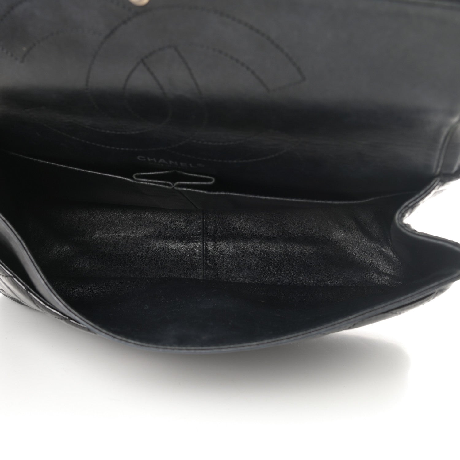 Chanel Distressed Patent Quilted 2.55 Reissue 227 Flap Black 5 of 14