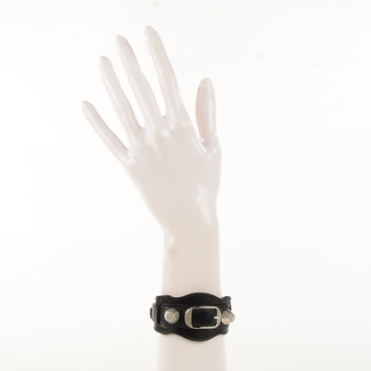 Balenciaga Agneau Arena Giant Silver Hardware M Braceletedium Black 2 of 5