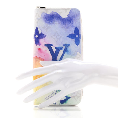 Louis Vuitton Monogram Watercolor Vertical Zippy Wallet 2 of 9