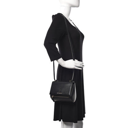 Givenchy Textured Calfskin Mini Pandora Box Crossbody Bag Black 2 of 10