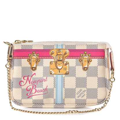 Louis Vuitton Damier Azur Summer Trunks Newport Beach Mini Pochette Accessories 1 of 8