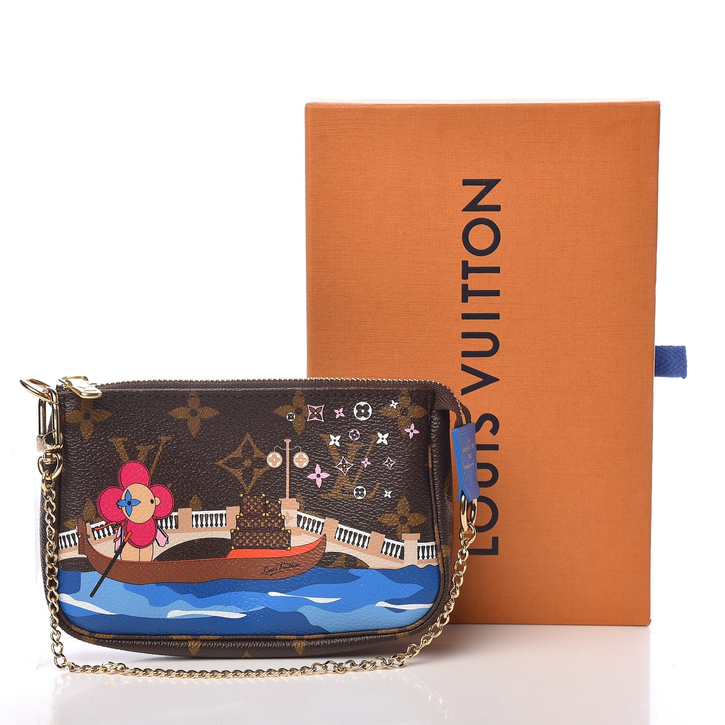 Monogram 2019 Christmas Animation Mini Venice Pochette Accessories Blue