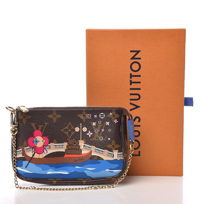 Louis Vuitton Monogram 2019 Christmas Animation Mini Venice Pochette Accessories Blue 8 of 8