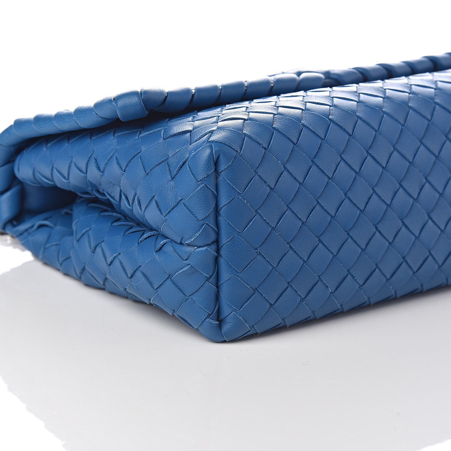 Nappa Intrecciato Baby Olimpia Shoulder Bag Bleuette