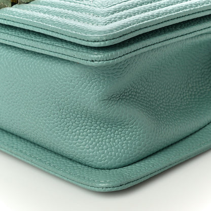 Chanel Caviar Quilted Small Boy Flap Light Blue 10 of 10