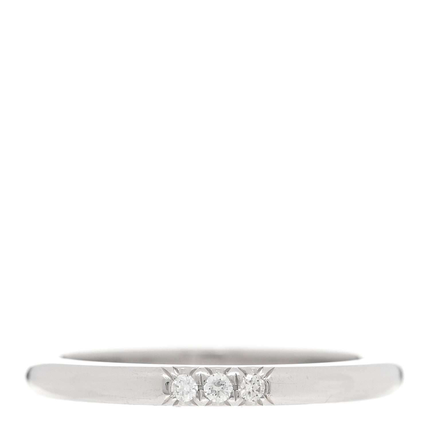 Tiffany Platinum Diamond 2mm Classic Wedding Band Ring 47 4.25 1 of 4