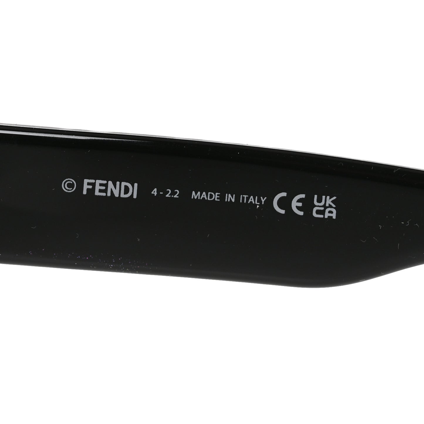Acetate Fendigraphy Square Sunglasses FE40070I Black