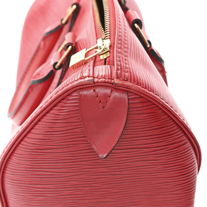 Louis Vuitton Epi Speedy 25 Castillan Red 6 of 11