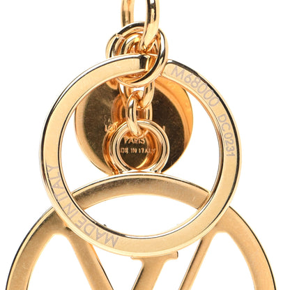 Louis Vuitton LV Circle Bag Charm Key Holder Gold 4 of 5