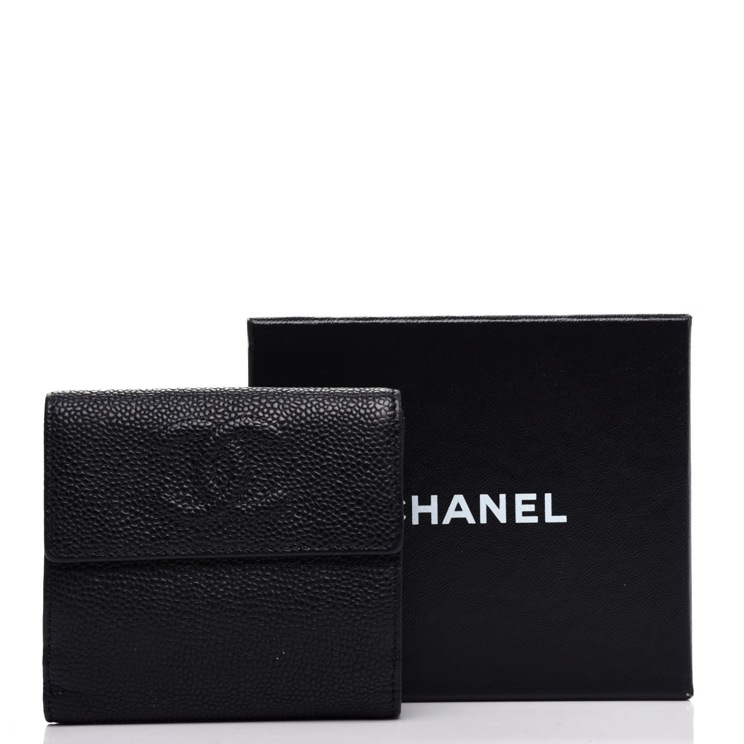 Chanel Caviar Timeless CC Compact Flap Wallet Black 8 of 8