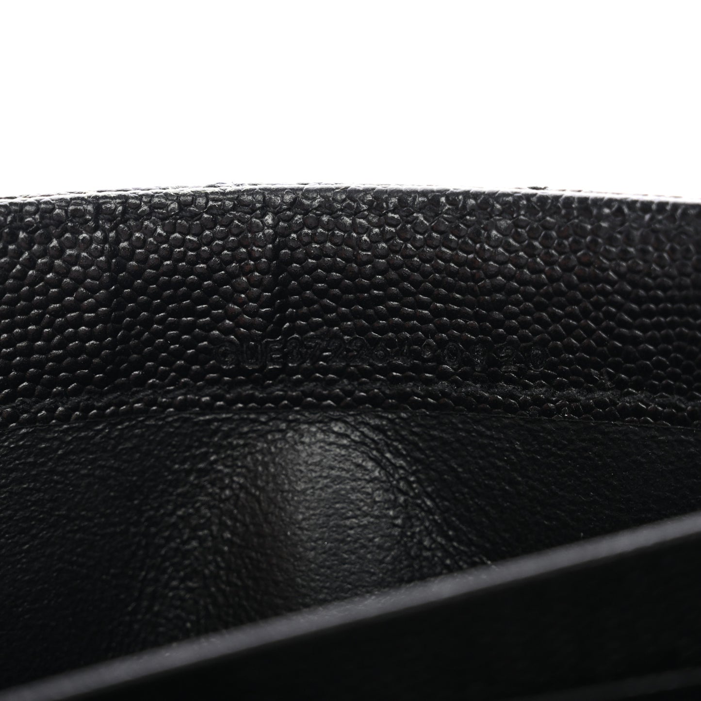 Grain De Poudre Matelasse Chevron Monogram Flap Wallet Black