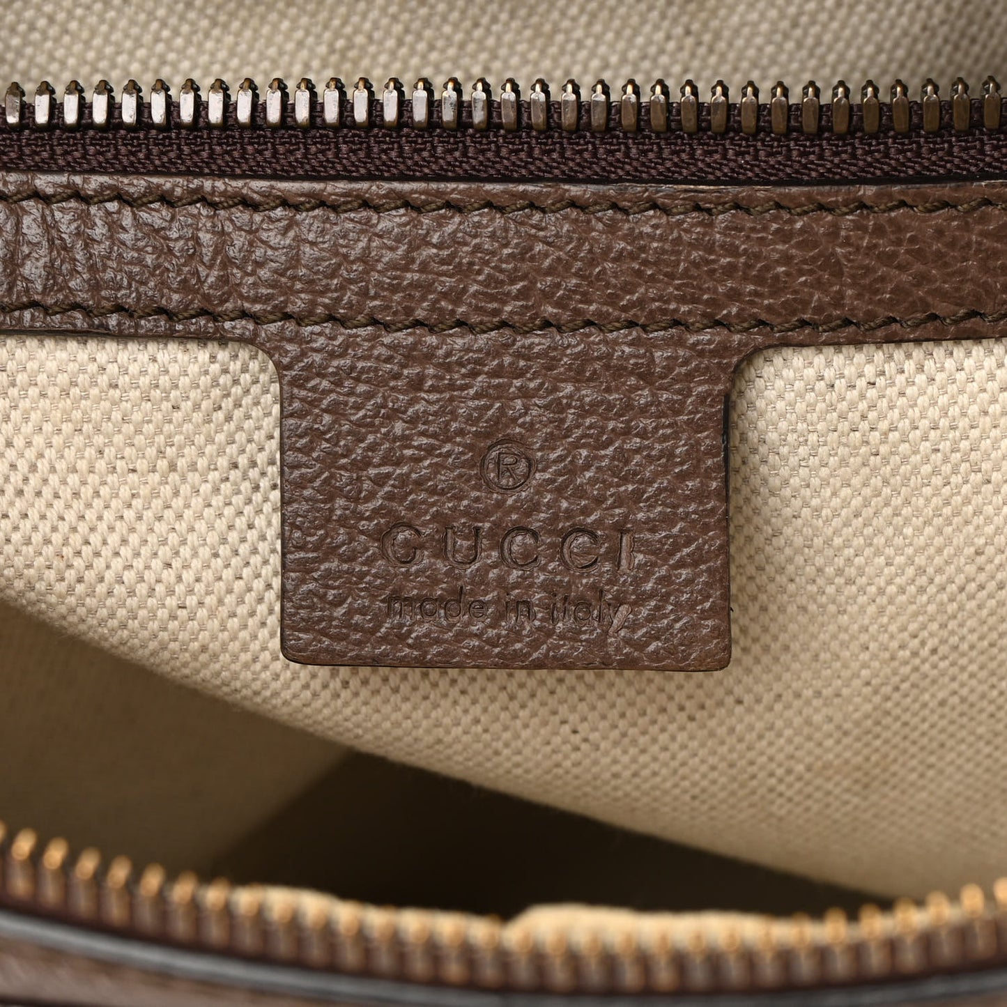 GG Supreme Monogram Web Small Ophidia Messenger Bag Brown