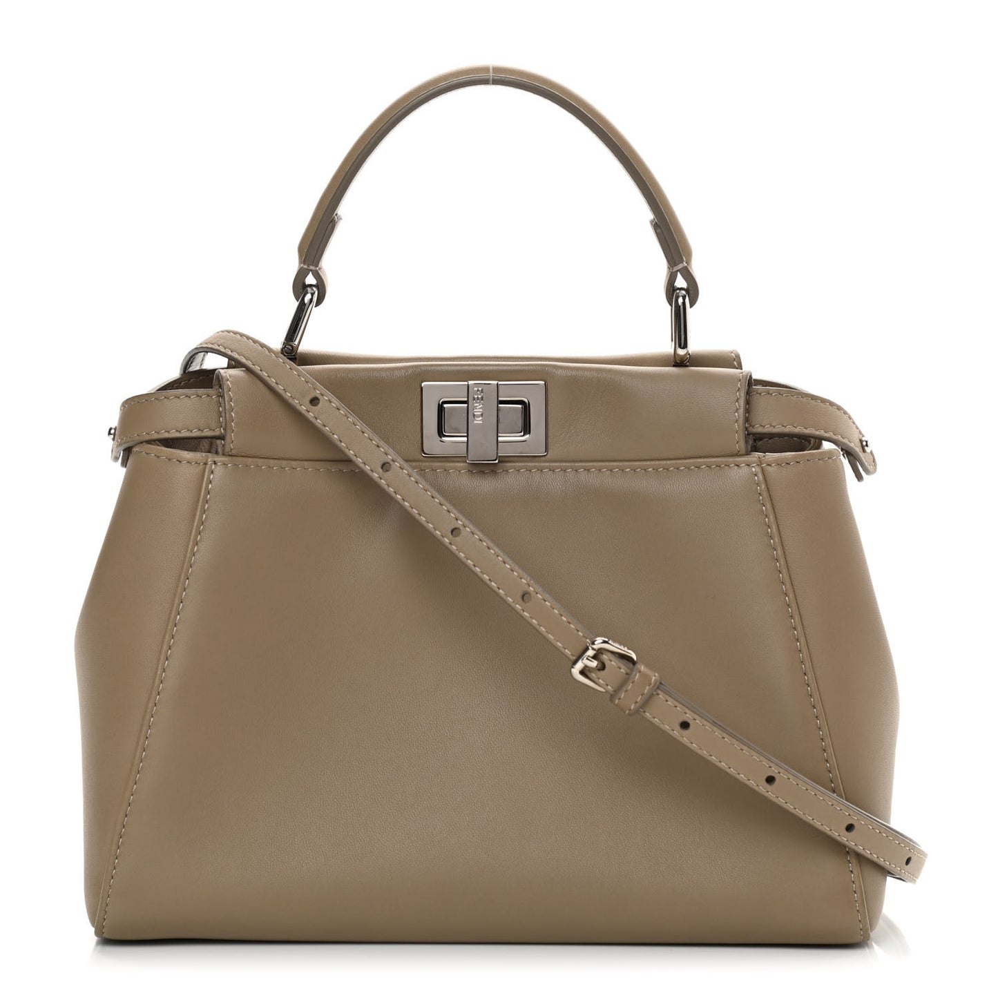 Nappa Mini Peekaboo Iconic Satchel Tortora