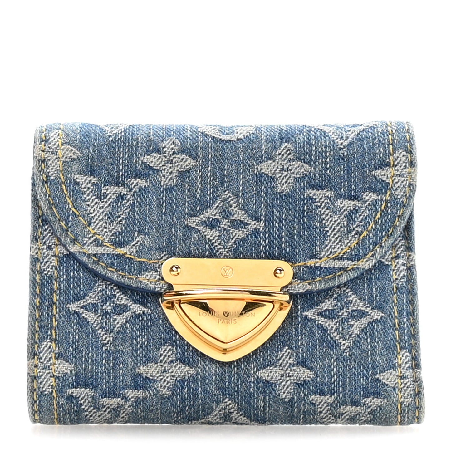 Denim Amelia Compact Wallet Blue
