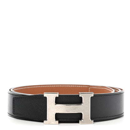 Hermes Box Togo 32mm H Belt 100 Black Gold 1 of 5