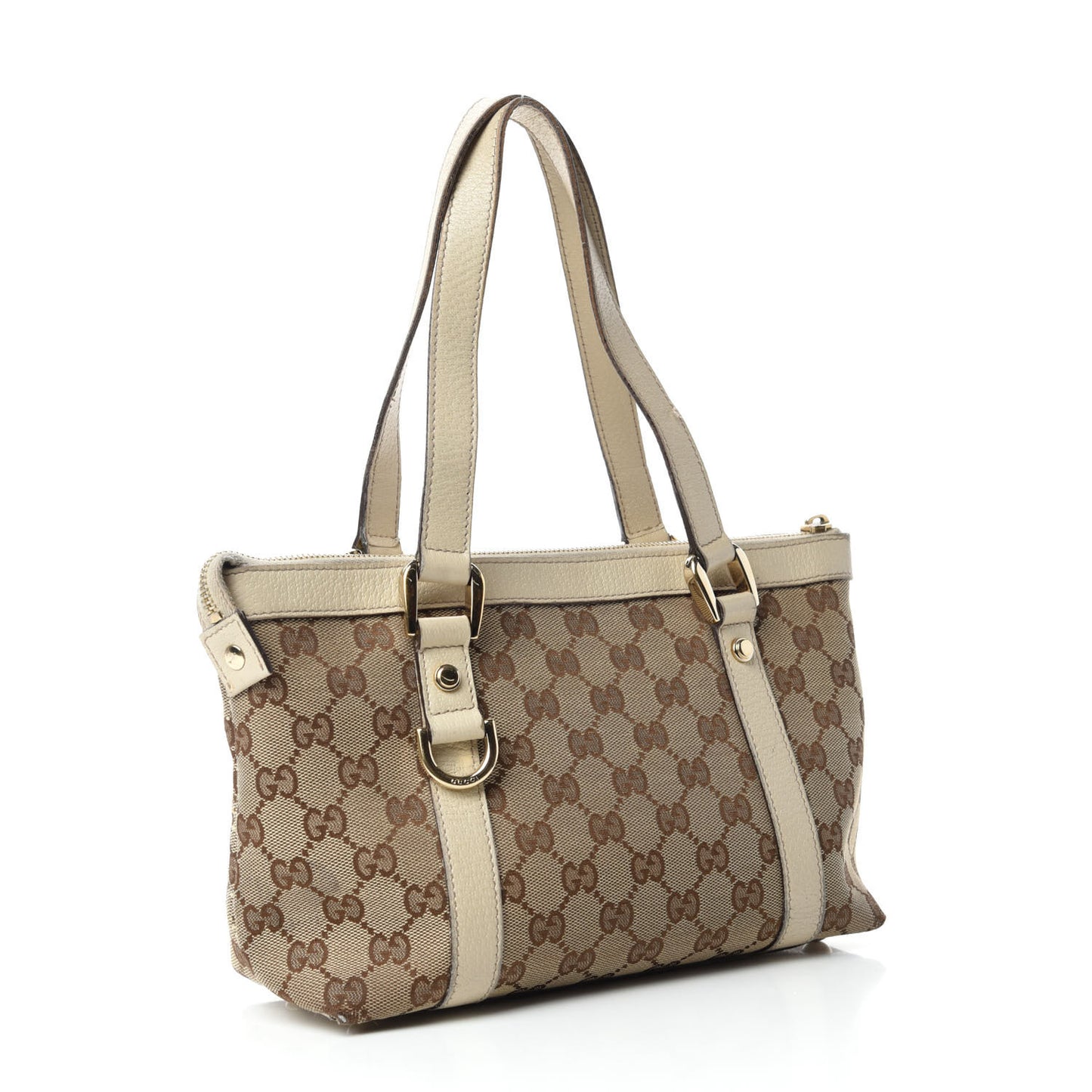 Monogram Small Abbey Tote Off White