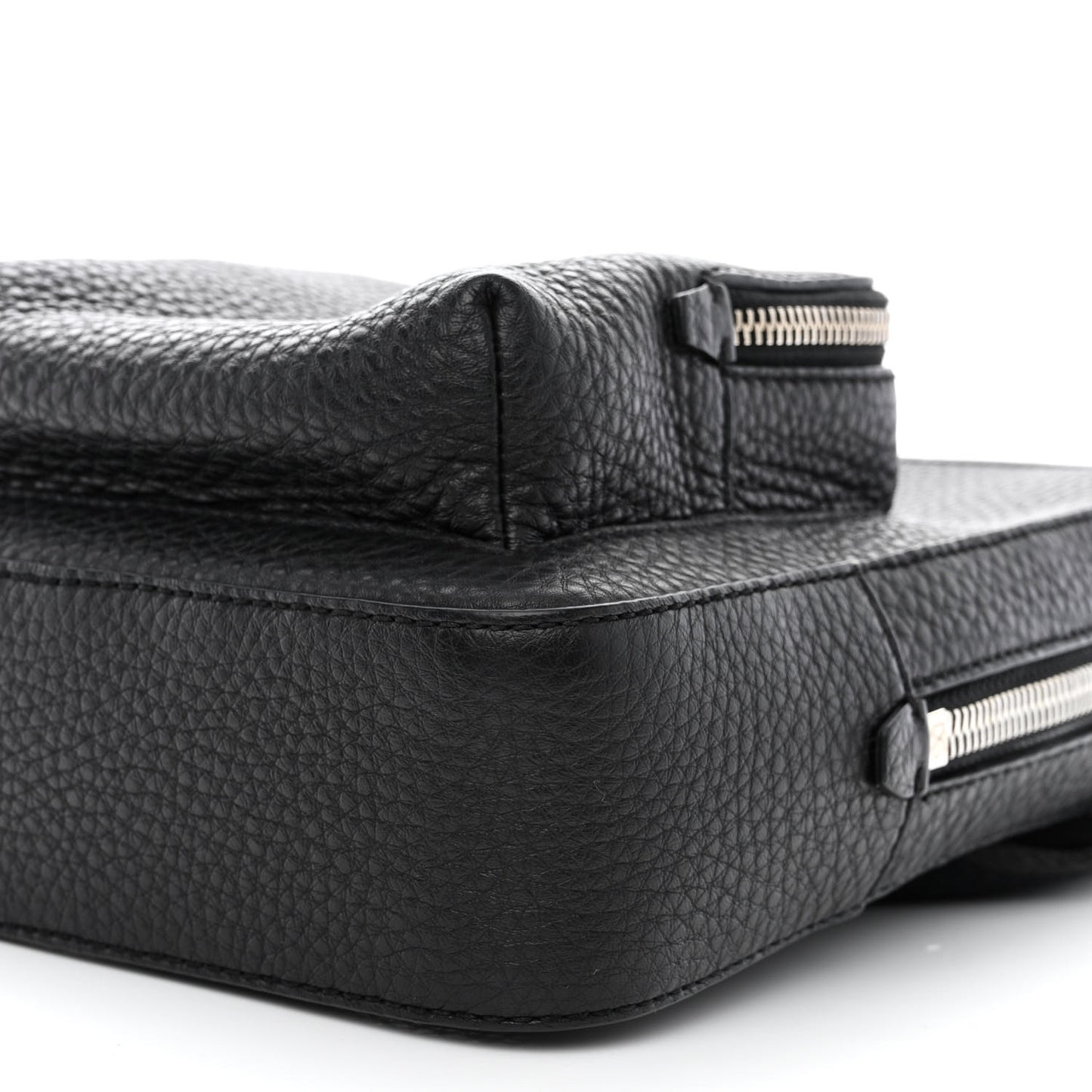 Hammered Calfskin Palermo Zaino Backpack Black