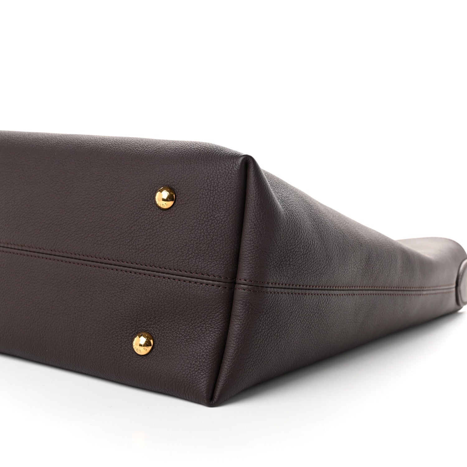 Louis Vuitton Grained Calfskin Low Key Hobo MM Chocolate 9 of 10