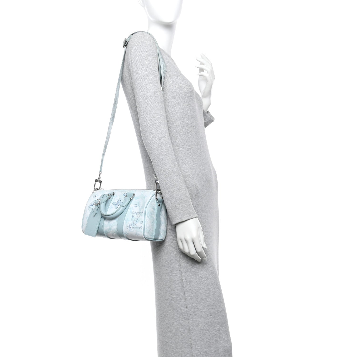 Louis Vuitton Monogram Aquagarden Keepall Bandouliere 25 Crystal