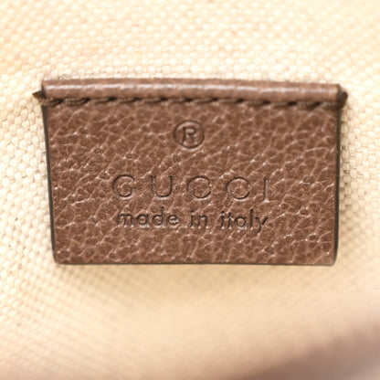 Gucci GG Supreme Monogram Mini Neo Vintage Double Zip Messenger Bag Beige New Acero Crop 6 of 11