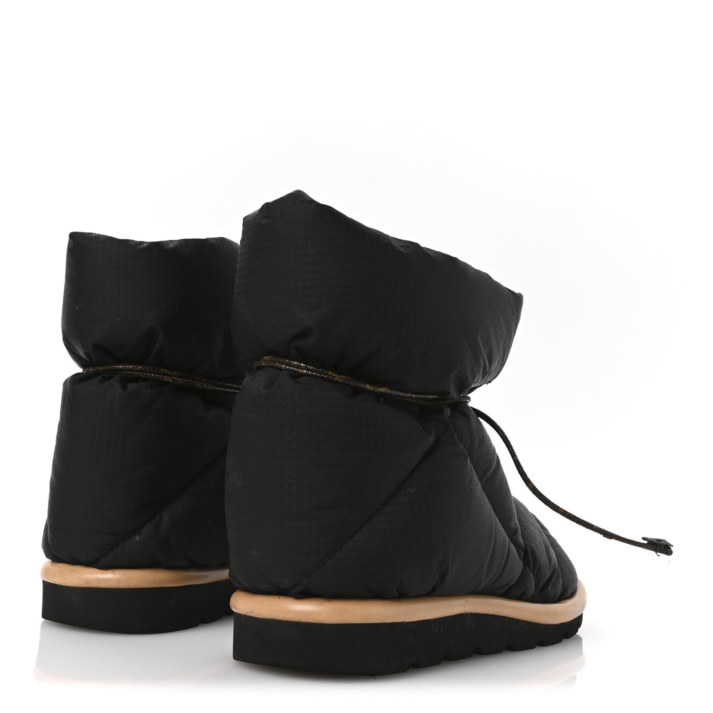 Nylon Monogram Pillow Comfort Ankle Boot 37.5 Black