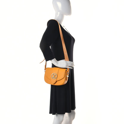 Louis Vuitton Grained Calfskin LV Pont 9 Soft PM Sunbeam 2 of 10