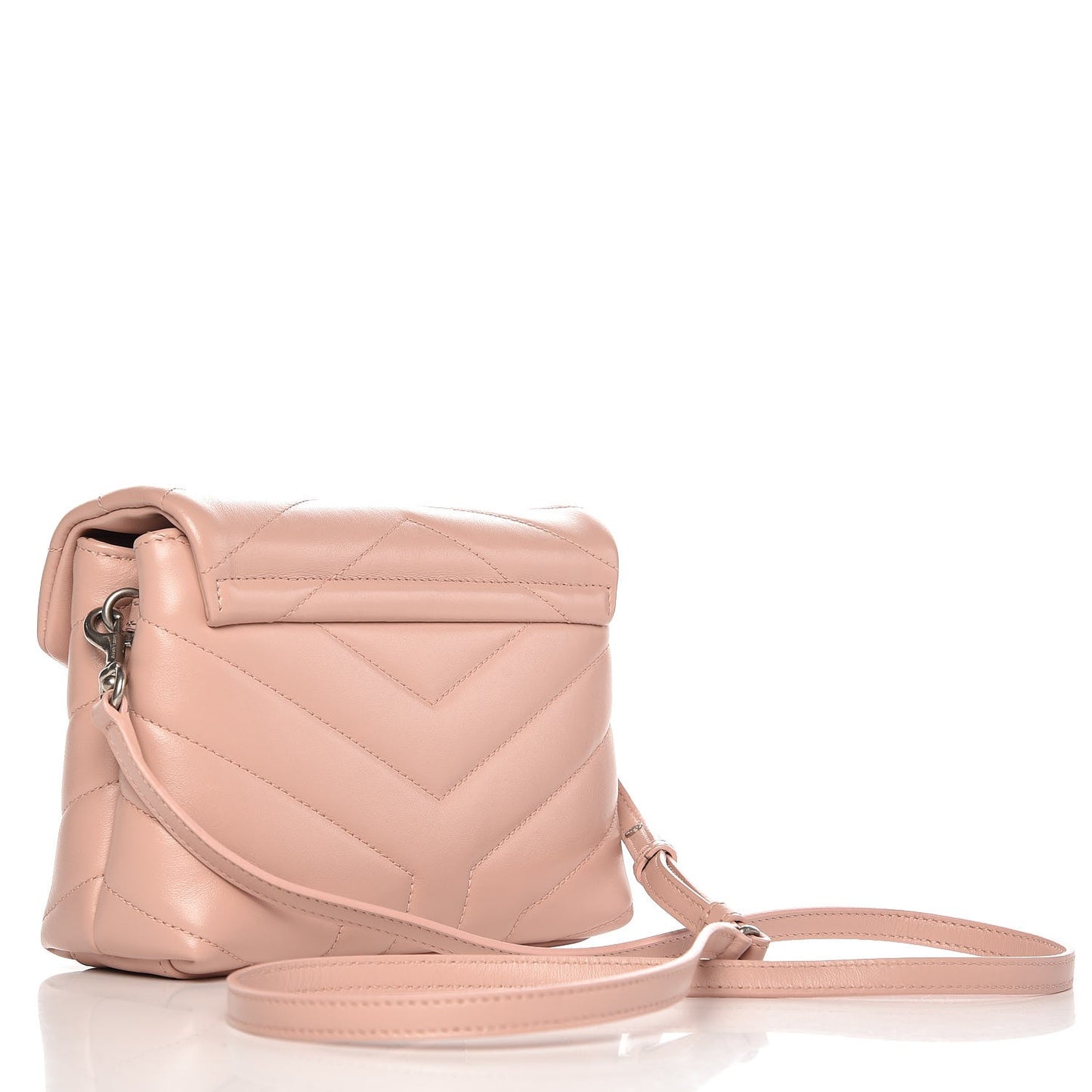 Calfskin Y Quilted Monogram Toy Loulou Chain Satchel Pale Pink