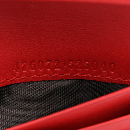 Gucci Calfskin Queen Margaret Card Case Wallet Blue Agata Hibiscus Red Mystic White 8 of 11