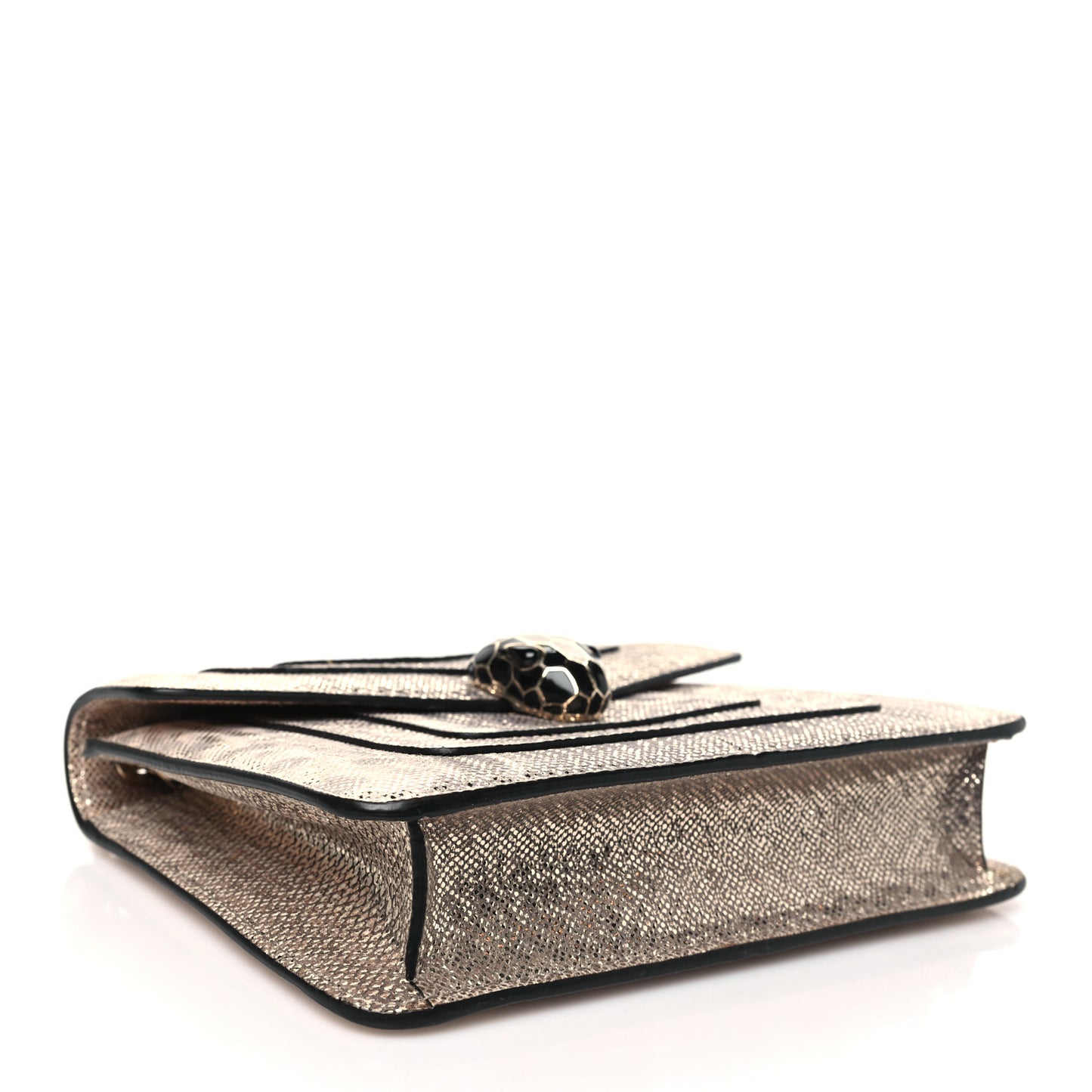 Metallic Karung Serpenti Forever Crossbody Gold