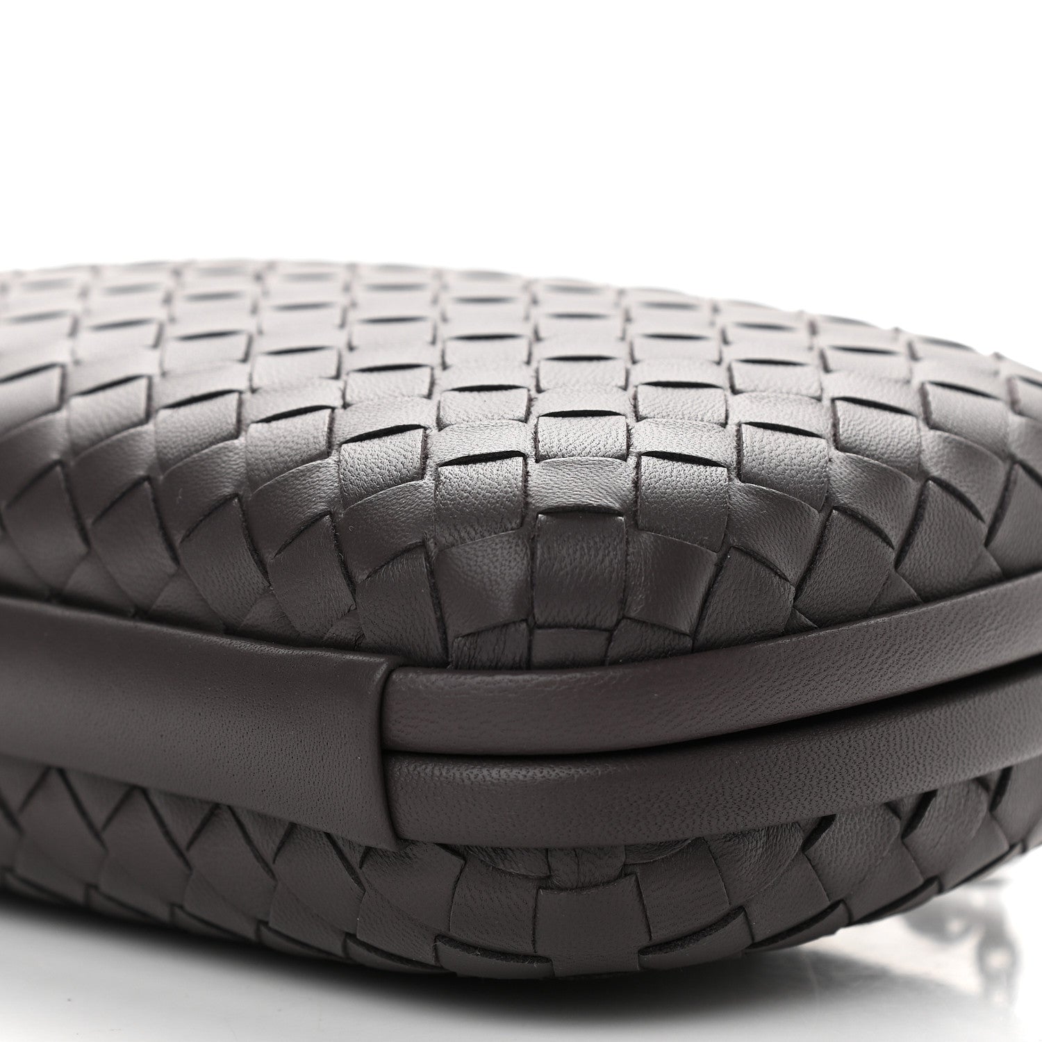 Bottega Veneta Nappa Intrecciato Chain Knot Clutch Steel 7 of 7