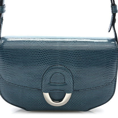 Hermes Niloticus Lizard Cherche Midi 18 Bleu Petrole 8 of 11