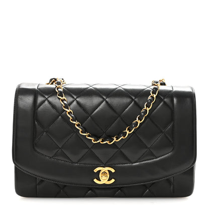 Chanel Lambskin Quilted Medium Single Flap Black 1 of 10