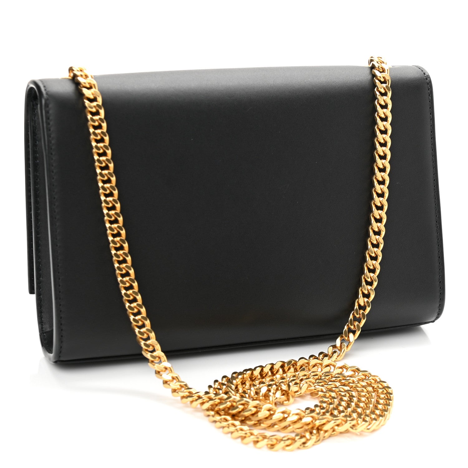 Saint Laurent Calfskin Small Monogram Kate Satchel Black 3 of 11