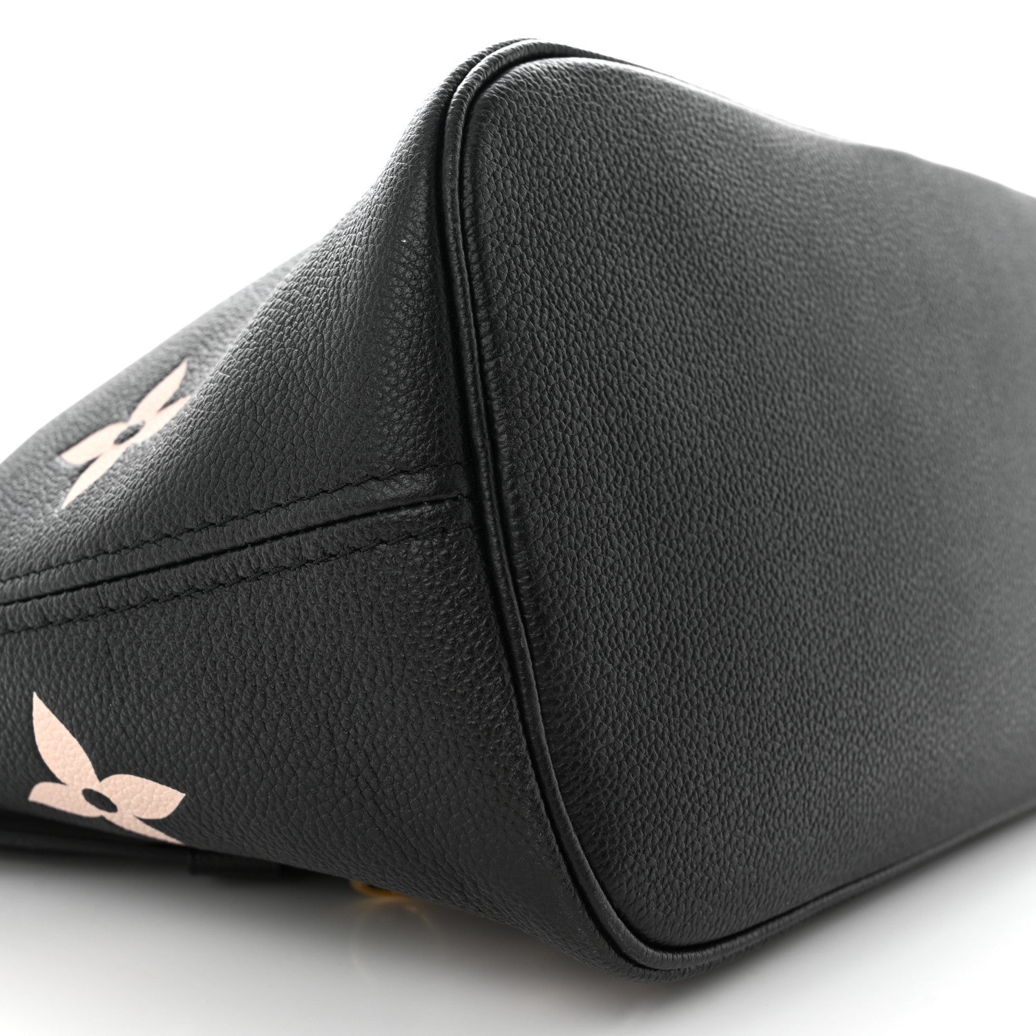 Louis Vuitton Empreinte Monogram Giant Neverfull MM Black Beige 8 of 9