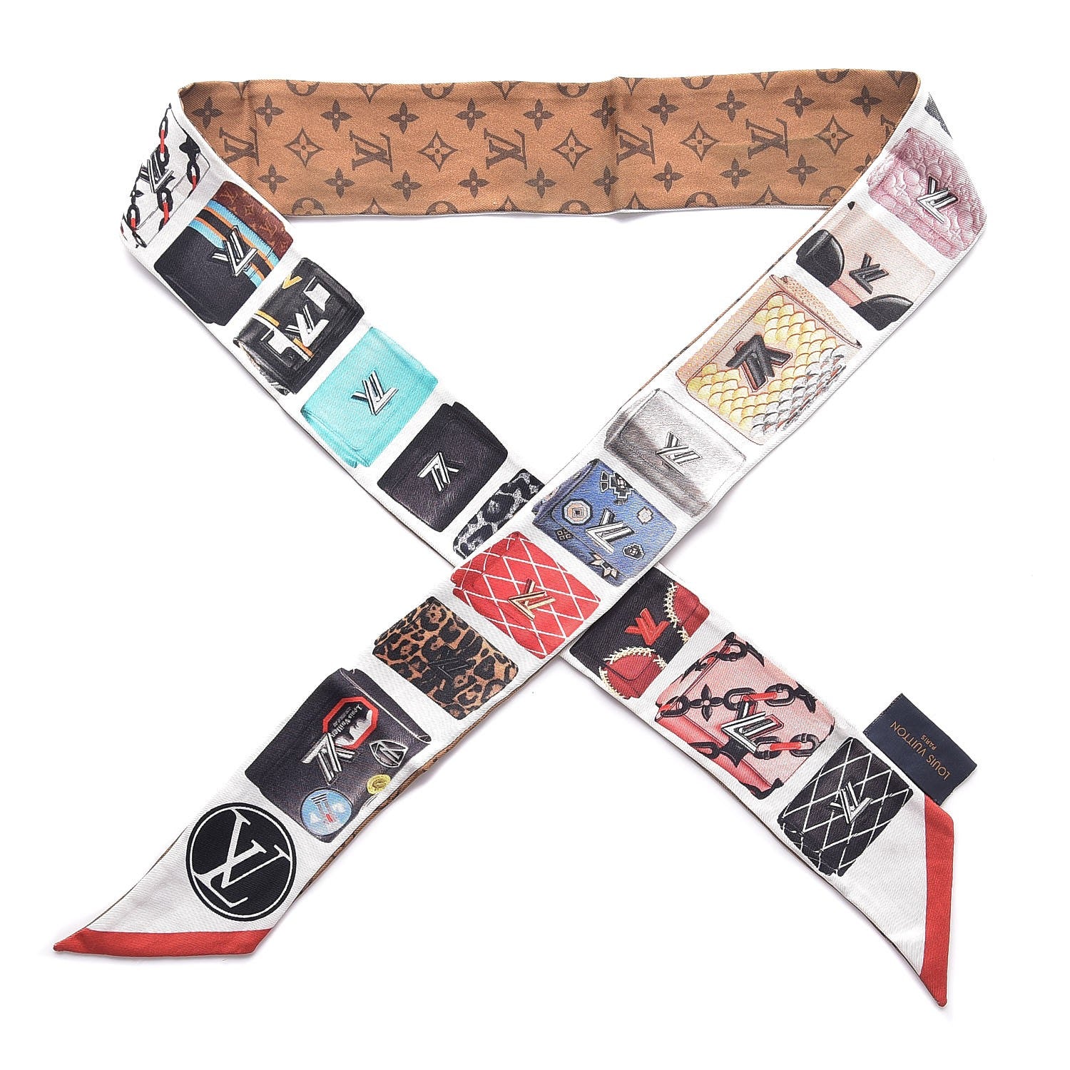 Louis Vuitton Silk Monogram Tribute To Twist BB Bandeau 1 of 5