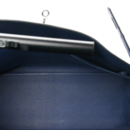 Hermes Togo Kelly Retourne 35 Bleu Brighton 5 of 11