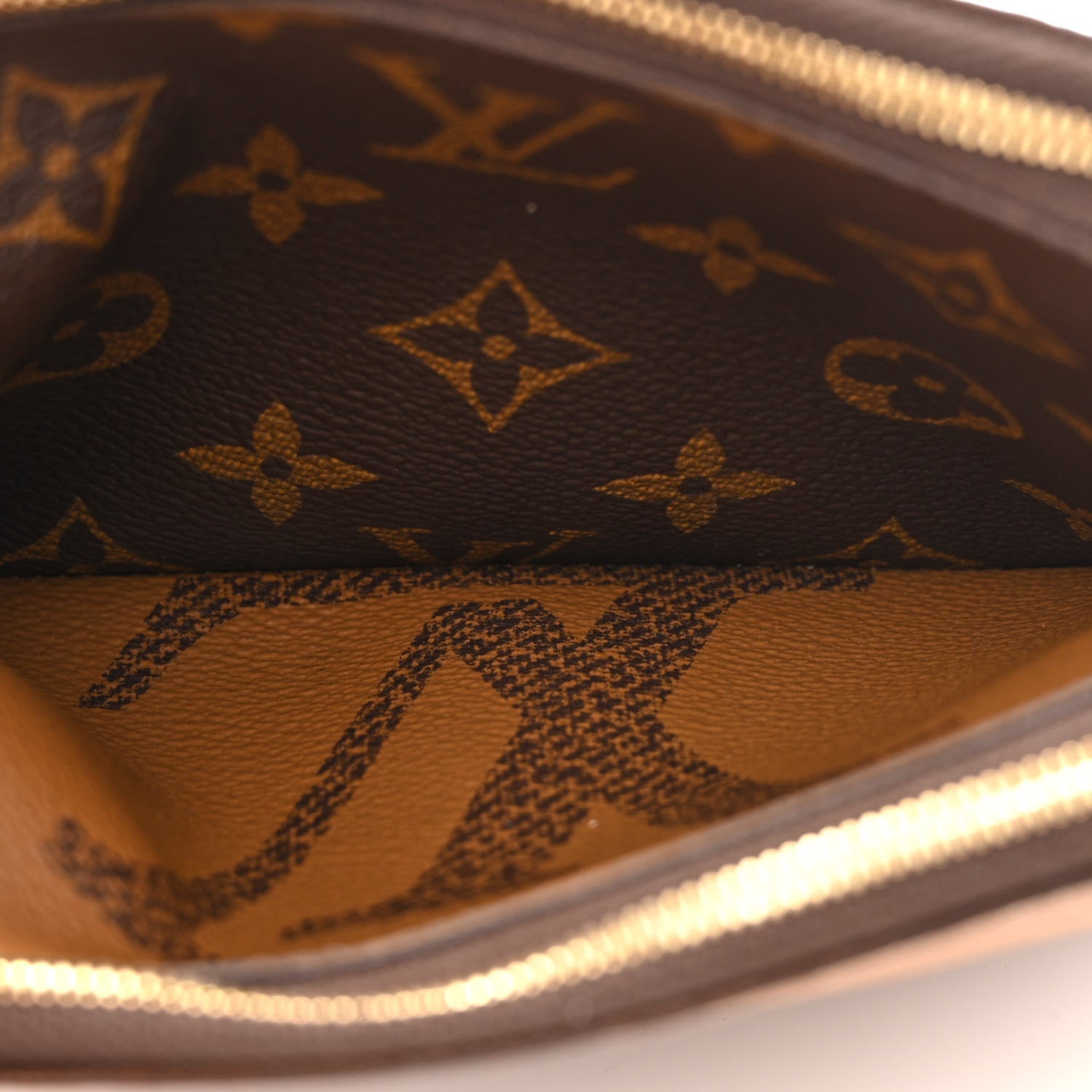 Louis Vuitton Reverse Monogram Giant Double Zip Pochette 5 of 11
