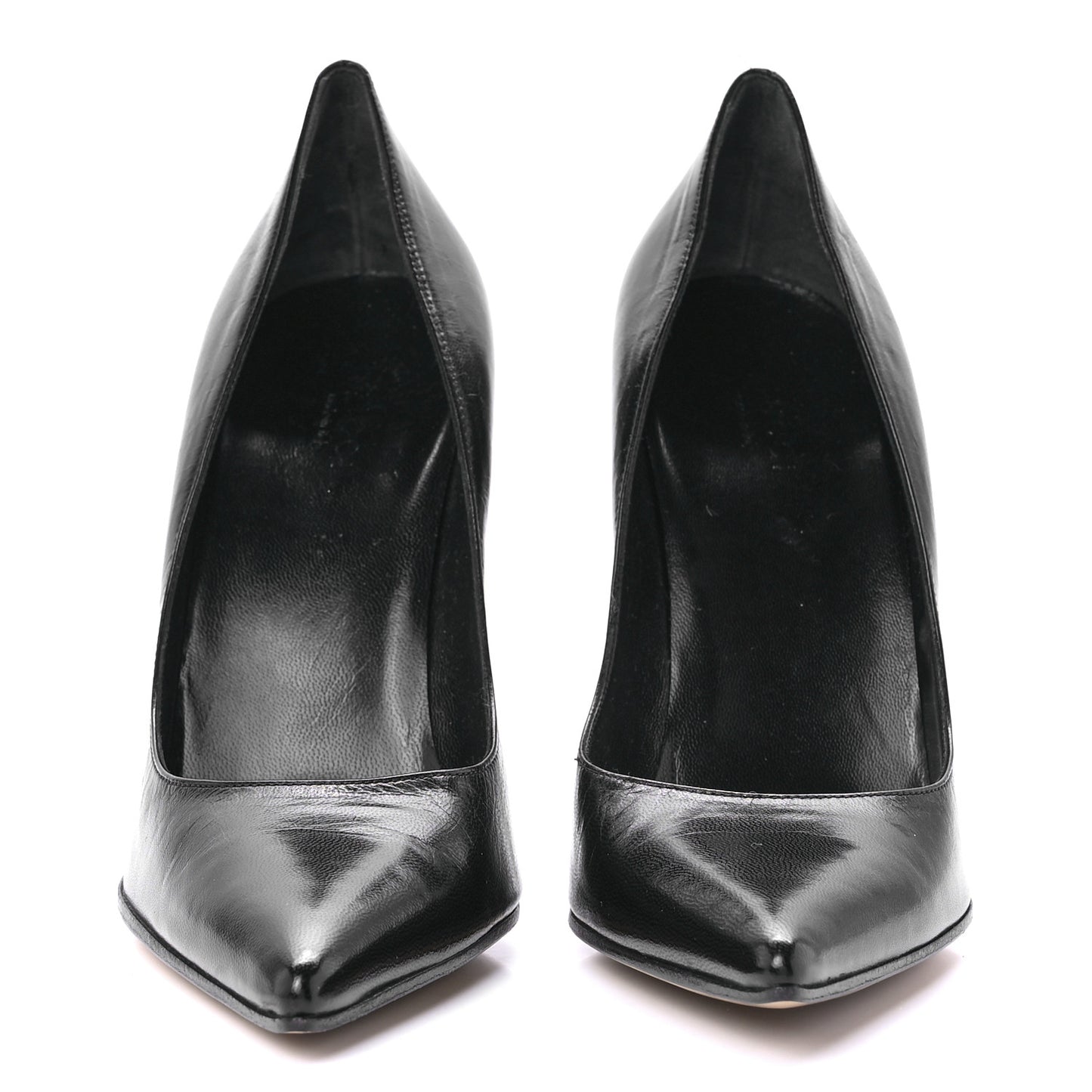 Calfskin Kristen Bamboo Pumps 37 Black