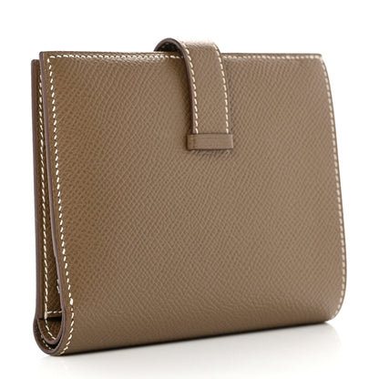 Hermes Epsom Bearn Compact Wallet Etoupe 3 of 7